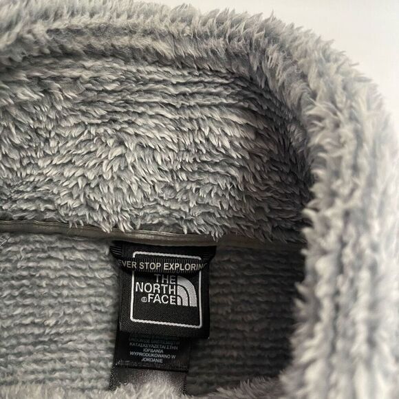 The North Face Grey Osito Women’s Fleece Jacket Size Medium - Picture 3 of 10